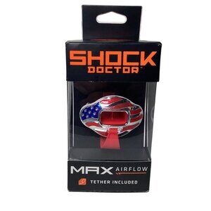 Shock Doctor Max Airflow Mouth/Teeth Guard New Sealed Tether Included NEW